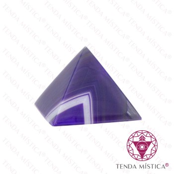 Pirâmide Ágata Violeta - 7X7cm