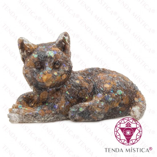 Orgonite Gato - Olho de Tigre Orgonite Gato - Olho de Tigre