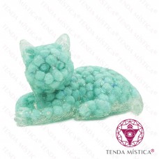 Orgonite Gato - Turquesa