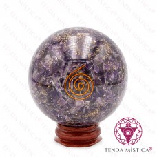 Orgonite Esfera Ametista Espiral 