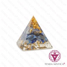 Orgonite Pirâmide - Lápis Lazúli 3X3