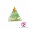 Orgonite Pirâmide - Quartzo Verde Espiral 3X3
