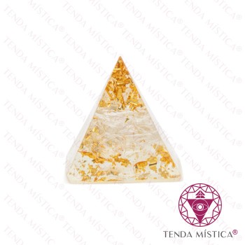 Orgonite Pirâmide - Quartzo Cristal 3X3