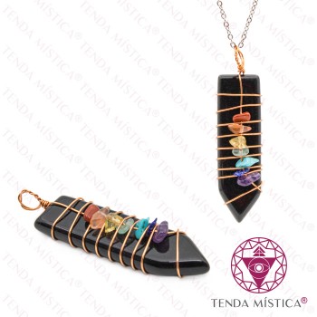 Pendente Espada  Ónix - Chakras