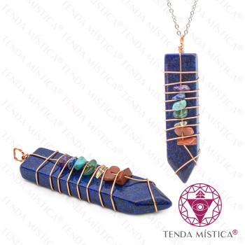 Pendente Espada  lápis Lazúli - Chakras