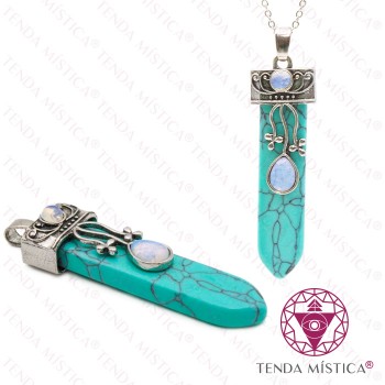 Pendente Espada  Turquesa - Opala