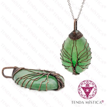 Pendente Quartzo Verde Gota