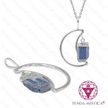 Pendente Cianite Azul Lua