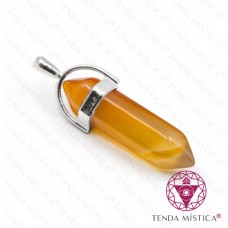 Pendente Bala Ágata Fogo