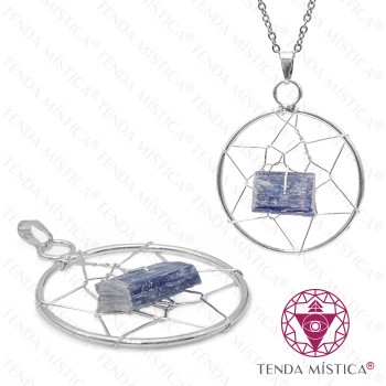 Pendente Cianite Azul Caça Sonhos