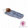 Pendente Banho Prata Cianite Azul & Citrino