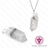 Pendente Quartzo Cristal Topo Prata