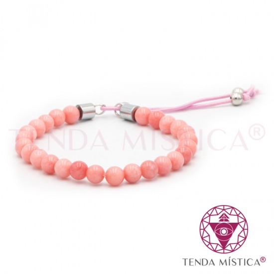 Pulseira Ajustável Elásticos Opala Rosa