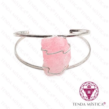 Pulseira Ajustável Quartzo Rosa