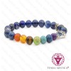 Pulseira Chakras Hamsá Lápis Lazúli 8mm