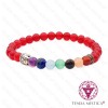 Pulseira Chakras Buddha Rubi 6mm