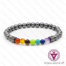 Pulseira Chakras Hematite 6mm