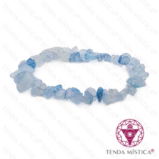 Pulseira Chips Água Marinha