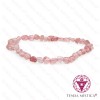 Pulseira Quartzo Morango Irregular