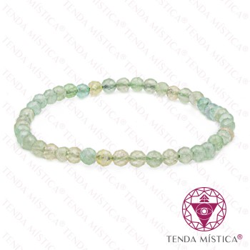Pulseira Água Marinha multifacetada 4mm