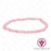 Pulseira Quartzo Rosa Multifacetada 4mm