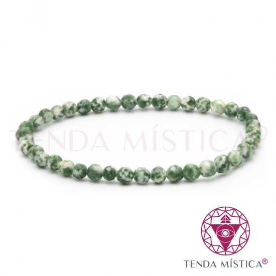 Pulseira Ágata Árvore Multifacetada 4mm