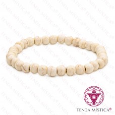 Pulseira Howlite Branca 6mm