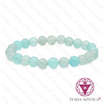 Pulseira Água Marinha 8mm