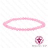 Pulseira Quartzo Rosa 4mm