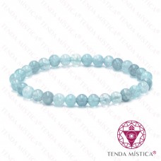 Pulseira Água Marinha 6mm