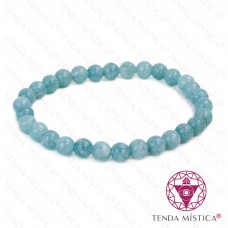 Pulseira Água Marinha 6mm