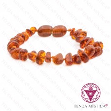 Pulseira Âmbar Whisky Bebé