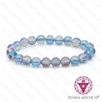 Pulseira Quartzo Aura Titânio - 8mm