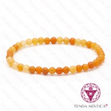 Pulseira Aventurina Laranja 4mm