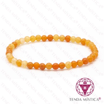 Pulseira Aventurina Laranja 4mm