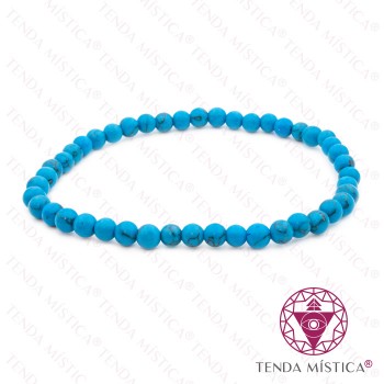 Pulseira Howlite Turquesa 4mm