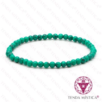 Pulseira Howlite Verde 4mm