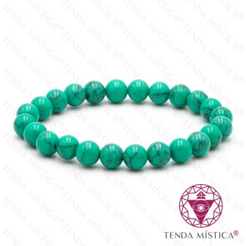 Pulseira Howlite Verde 8mm