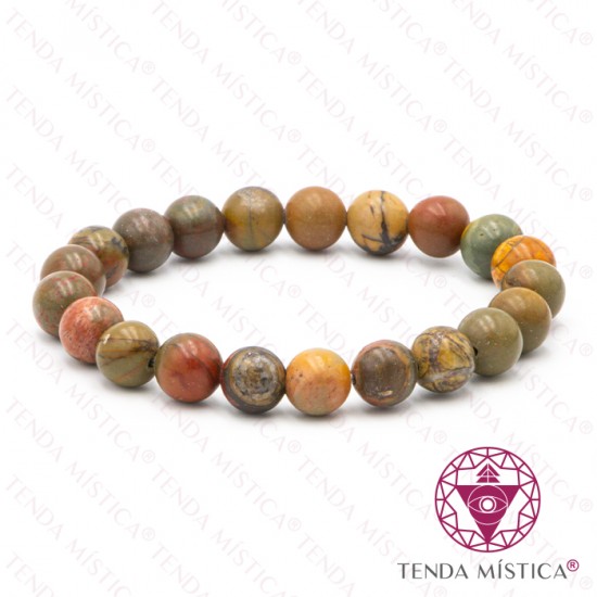 Pulseira Jaspe Picasso 8mm