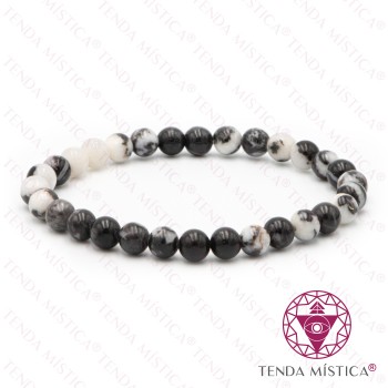 Pulseira Jaspe Zebra 6mm