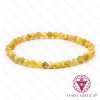 Pulseira Olho de Tigre Amarelo 4mm