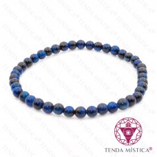 Pulseira Olho de Tigre Azul escuro 4mm