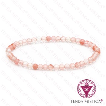 Pulseira Quartzo Cereja 4mm