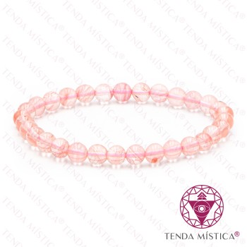 Pulseira Quartzo Cereja 6mm