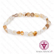 Pulseira Quartzo Rutilado Irregular