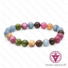 Pulseira Turmalina Multicolor - 8mm