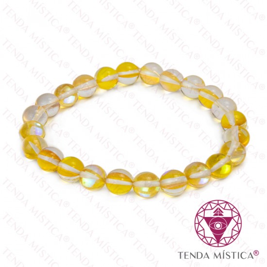 Pulseira Aura Amarela 8mm