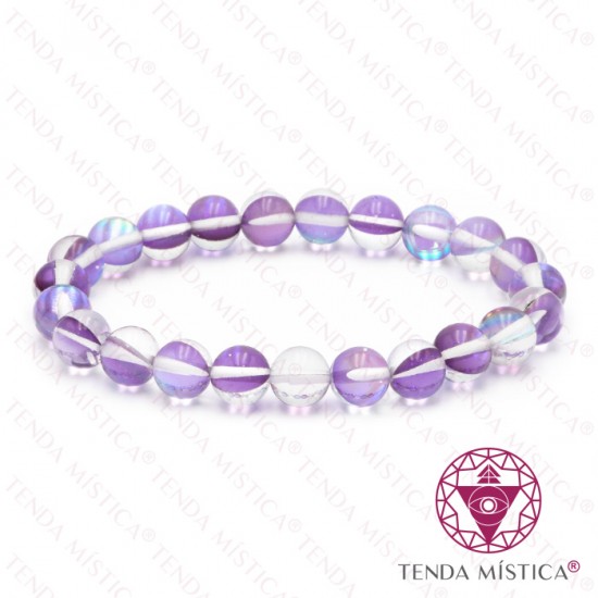 Pulseira Oferta Aura Ametista Clara - 8mm