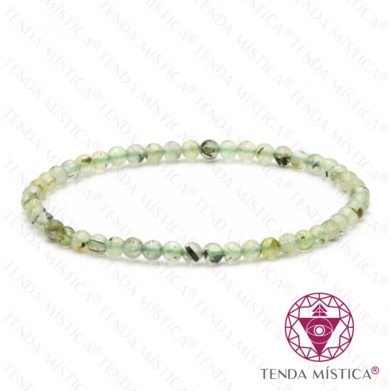 Pulseira Jade Prehnite 4mm