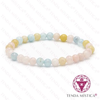 Pulseira Morganite 6mm